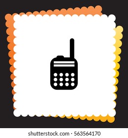 Police radio  icon. Vector design. 
