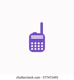 Police radio  icon Vector design. Colored illustration.