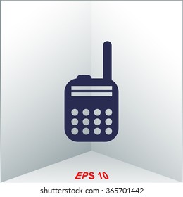 Police radio vector icon