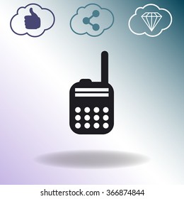 Police radio vector icon