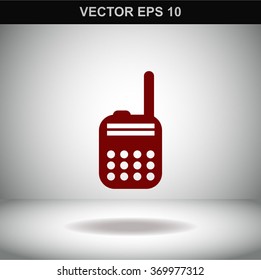 Police radio vector icon