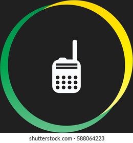 Police radio vector  icon