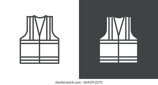 police reflective vest icon symbol illustration logo