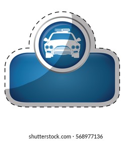 police related  emblem image vector illustration design 