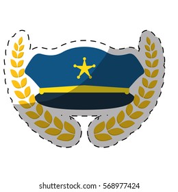 police related  emblem image vector illustration design 
