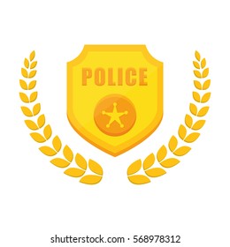 police related  emblem image vector illustration design 