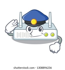 Police router in the a character shape