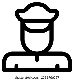 Police Security Guard Icon for Democracy Politics Election