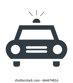 Police Sedan Colored Vector Icon
