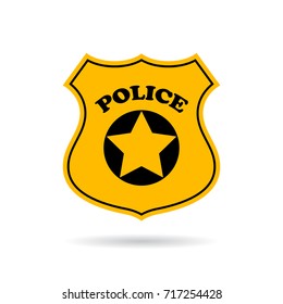 Police service vector eps sign illustration isolated on white background