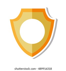 police shield emblem icon vector illustration design