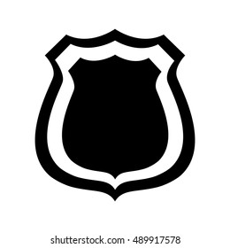 police shield emblem icon vector illustration design