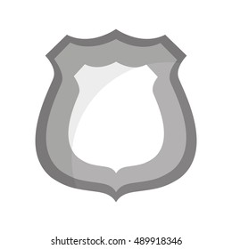 Police Shield Emblem Icon Vector Illustration Design