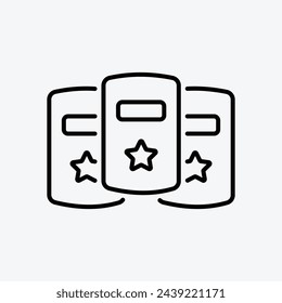 Police Shield icon vector stock illustration