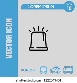 police silence icon vector