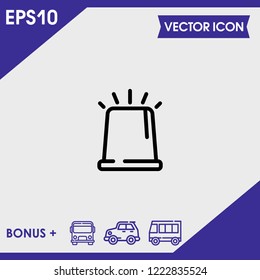 police silence icon vector