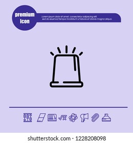 police silence icon vector
