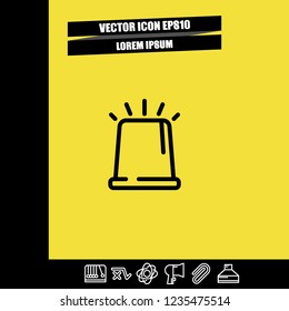 police silence icon vector