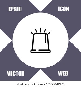 police silence icon vector