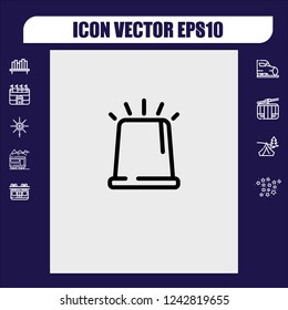 police silence icon vector