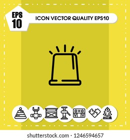 police silence icon vector