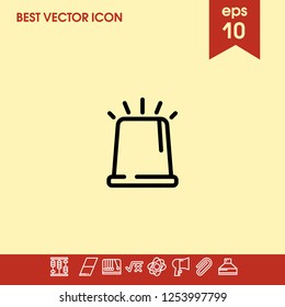 police silence icon vector