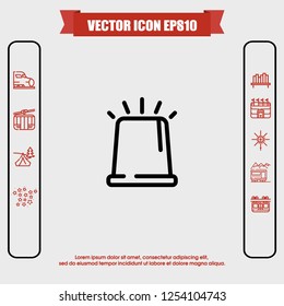 police silence icon vector