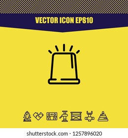police silence icon vector