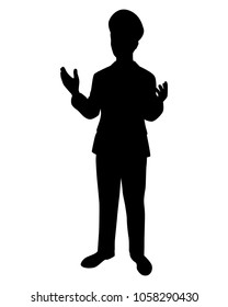 Police silhouette vector