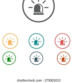 Police single icon.