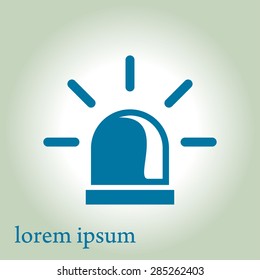 Police single icon.