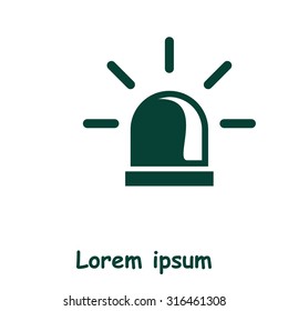 Police single icon.