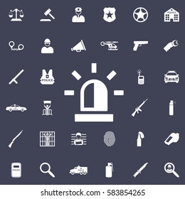 Police single icon.
