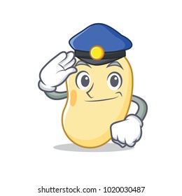Police soy bean character cartoon