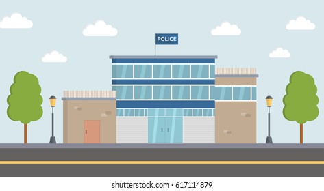 Police station.