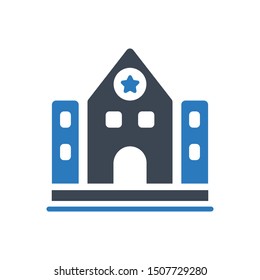 Police Station Department Vector Icon