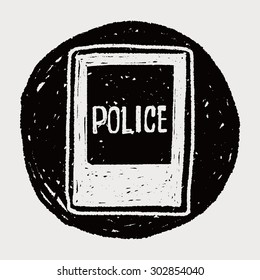 police station doodle