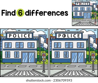 Police Station Find The Differences