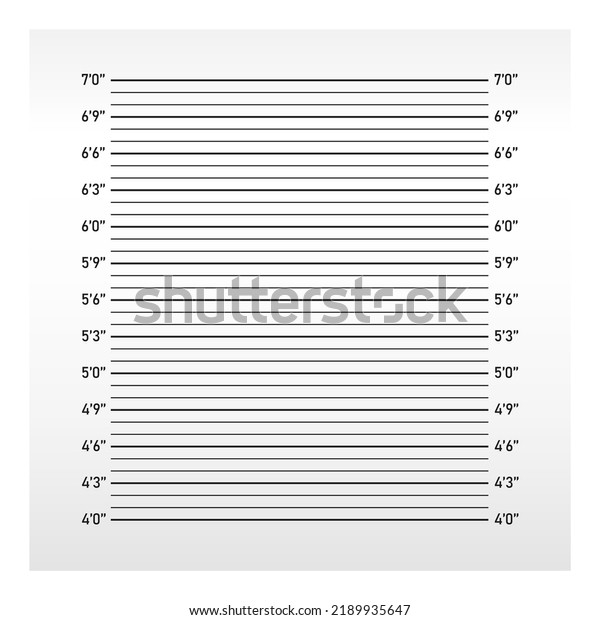Police Station Height Indentification Backdrop Stock Vector (Royalty ...