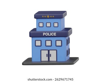  Symbol der Polizeiwache 3D-Darstellung