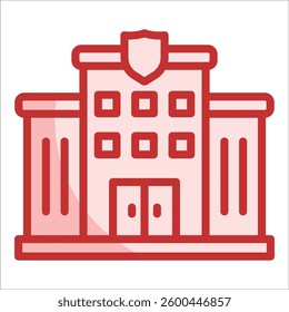 Police Station Icon Element For Design