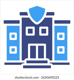 Police Station Icon Element For Design