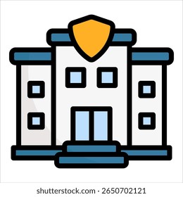 Elemento Ícone Da Delegacia De Polícia Para Design