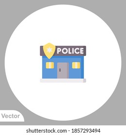 Police station icon sign vector,Symbol, logo illustration for web and mobile