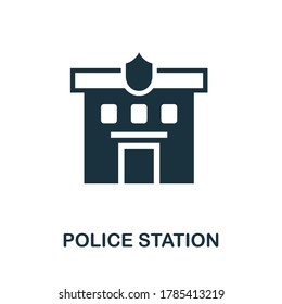 Police Station icon. Simple element from police collection. Creative Police Station icon for web design, templates, infographics and more