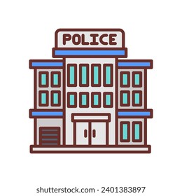Police Station icon in vector. Illustration
