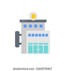Police Station icon in vector. Logotype