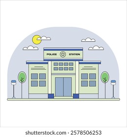  Police Station Vector Art Illustrations and Flat Icons