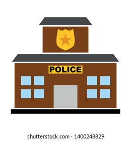 Police Station Vector Icon Filled Flat Stock Vector (Royalty Free ...