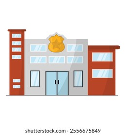 Police Station Vector Illustration - 02